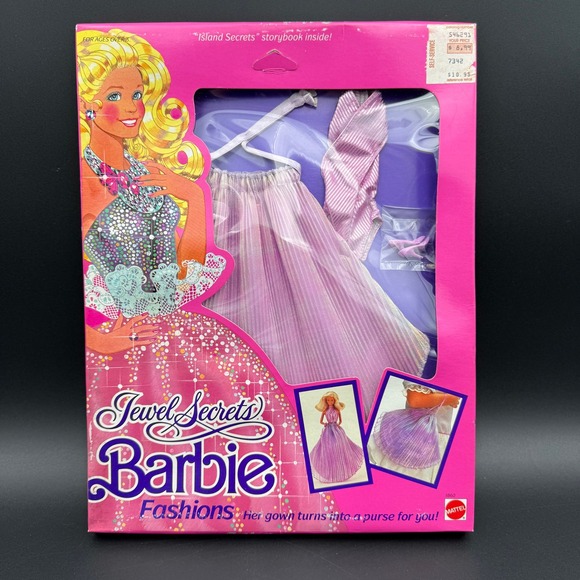 Mattel Other - Barbie Fashions 1986 Jewel Secrets Gown Purse 1860 Mattel NIB Box Dmg Vintage